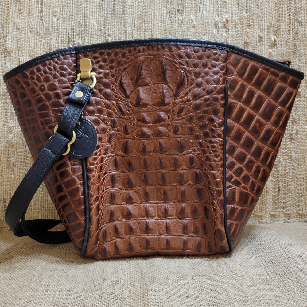 Vintage Rare Bar Harbor Crocodile Leather Handbag